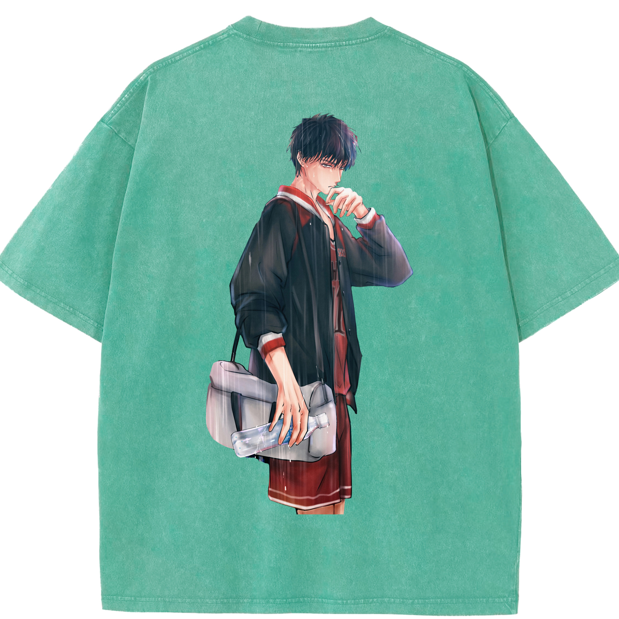 （画像用） SLAM DUNK／スラムダンク 綿100% ヴィンテージ風 半袖Tシャツ（背面プリント）